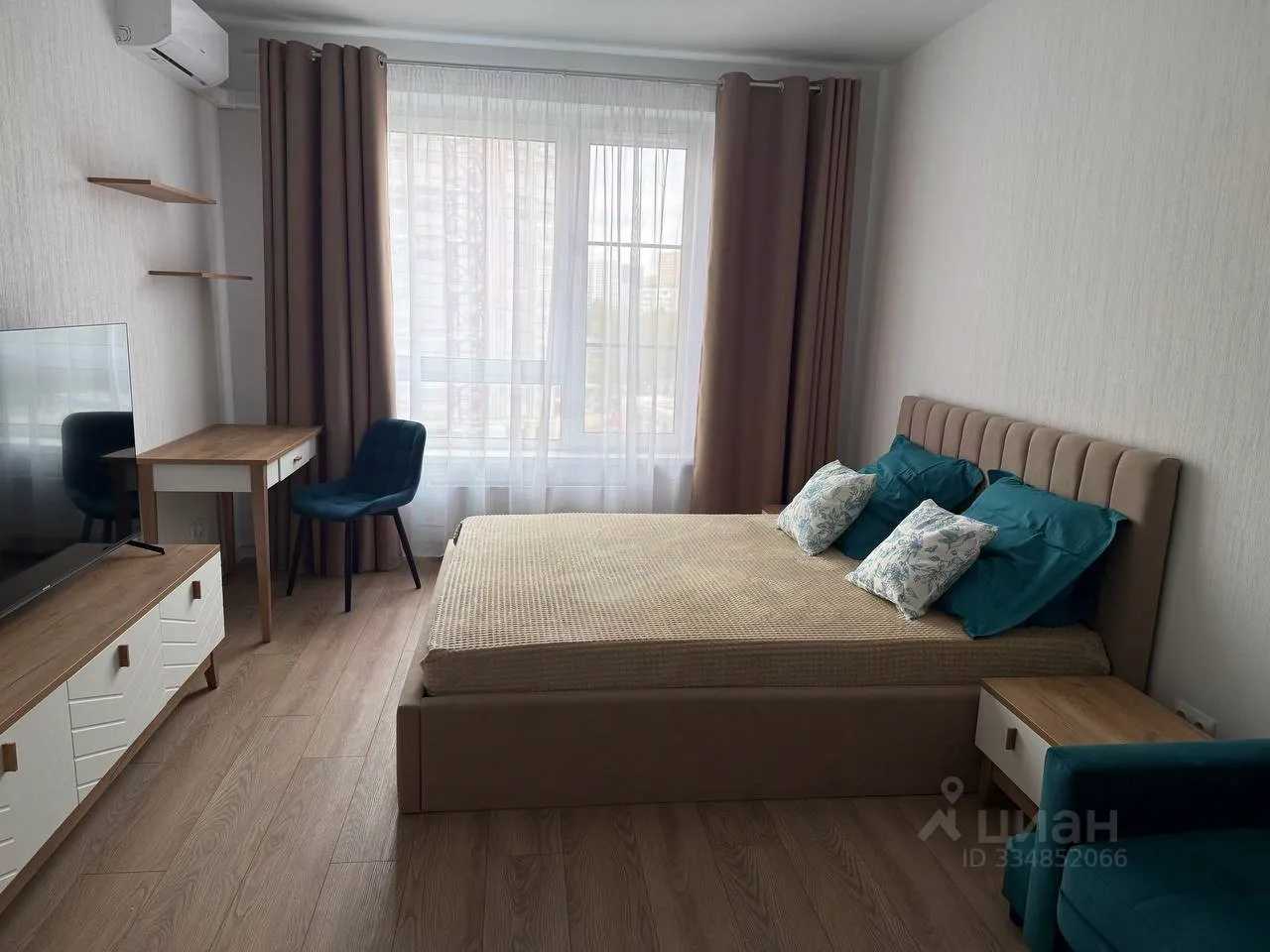 1-комнатная квартира, 39 м²