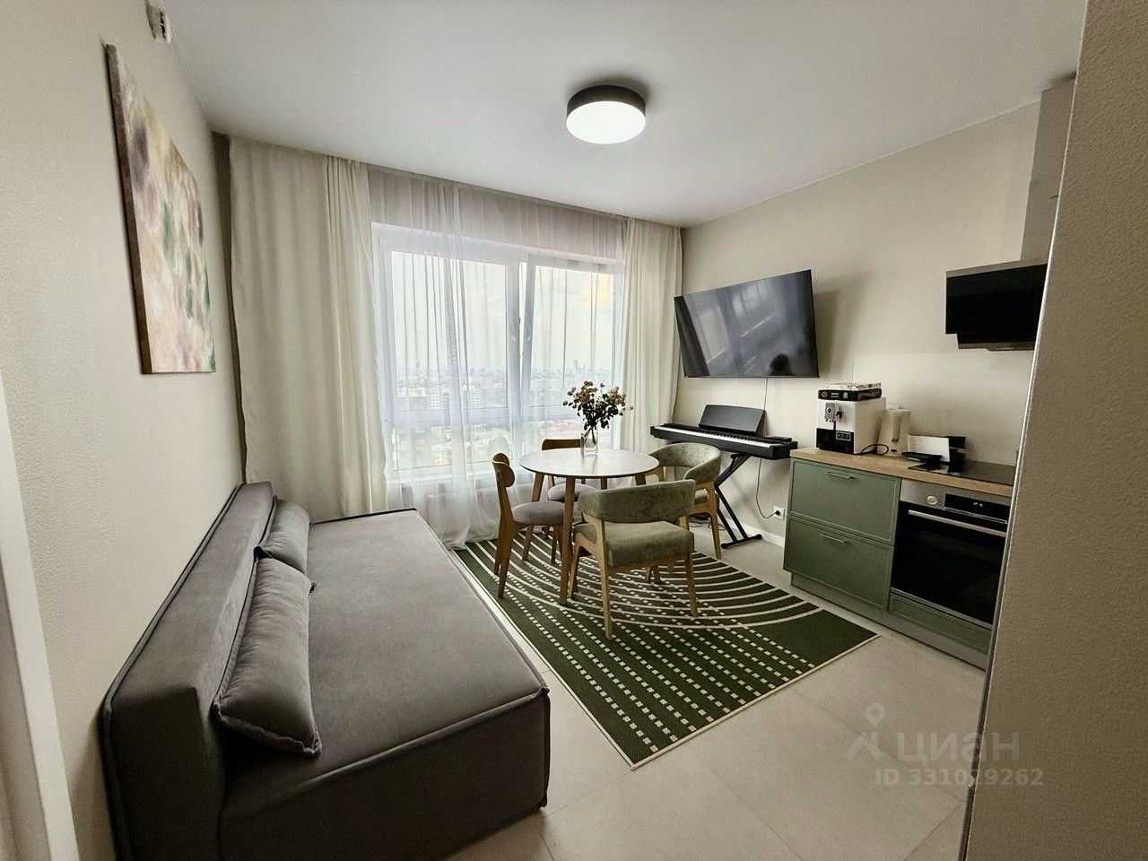 1-комнатная квартира, 34 м²