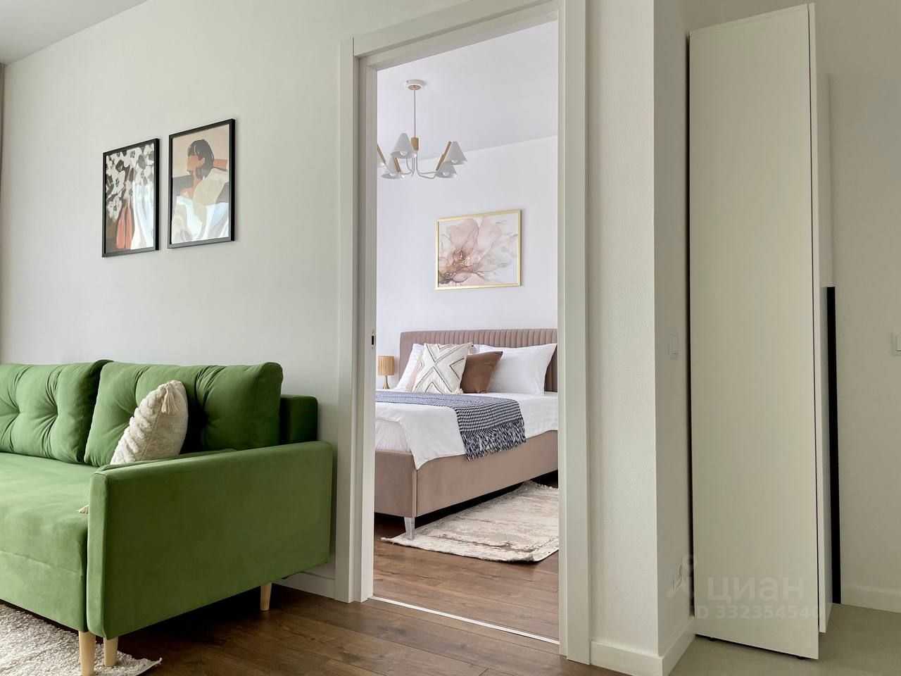 1-комнатная квартира, 36,5 м²