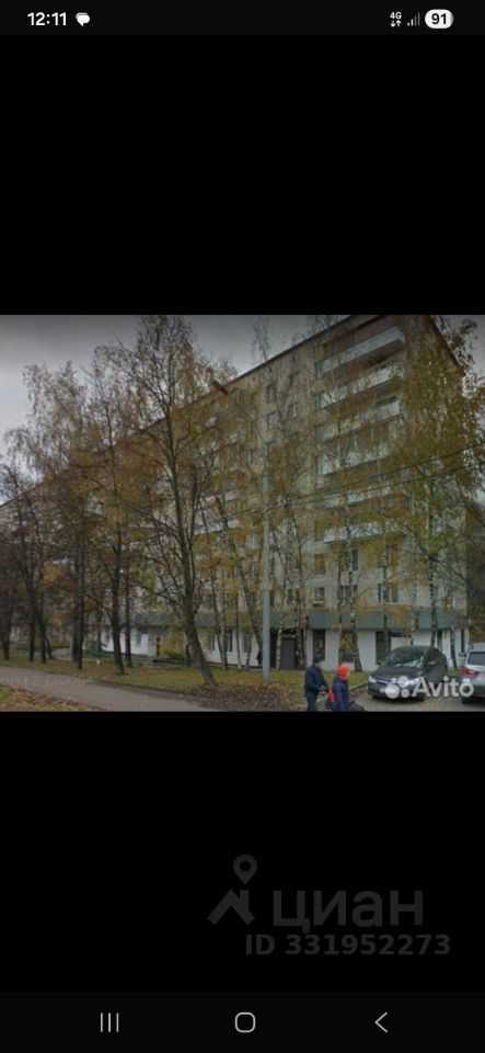3-комнатная квартира, 55 м²