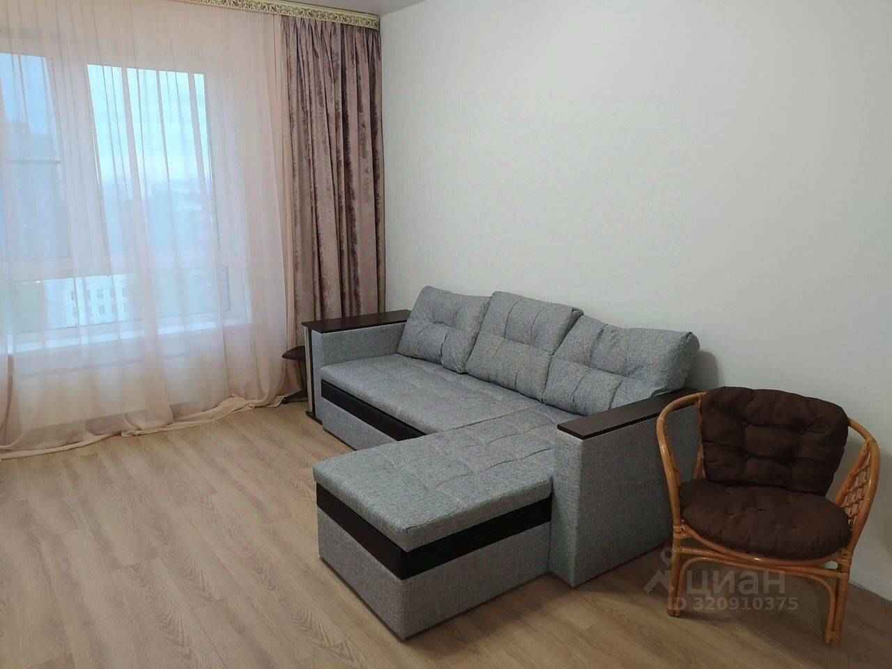 1-комнатная квартира, 43 м²
