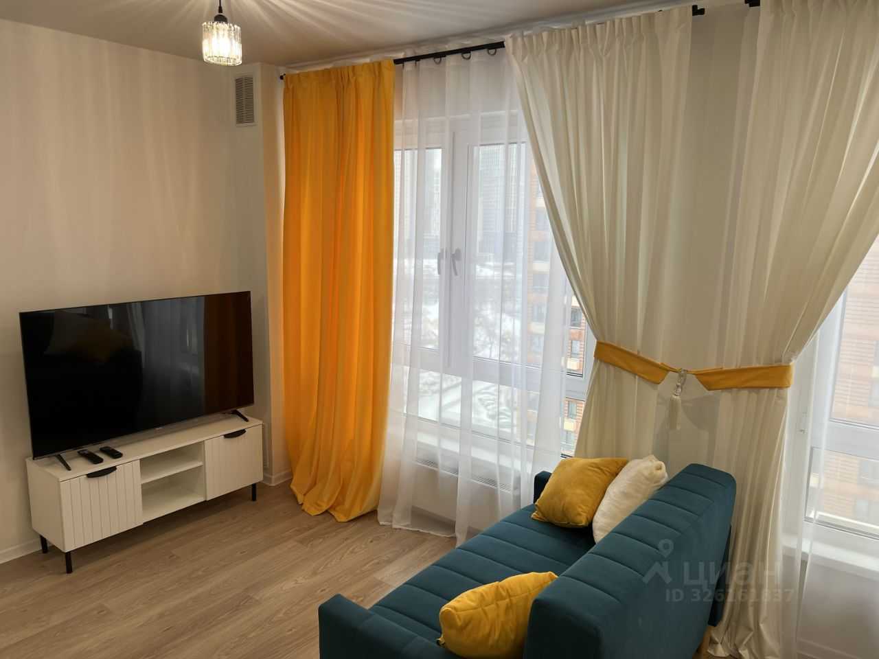 1-комнатная квартира, 33,6 м²