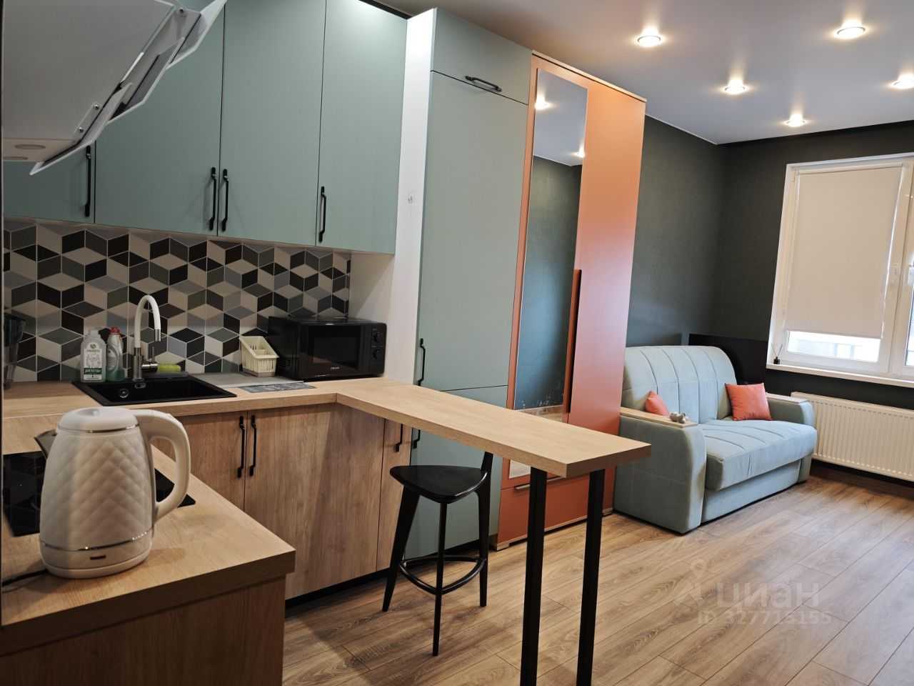 1-комнатная квартира, 21 м²