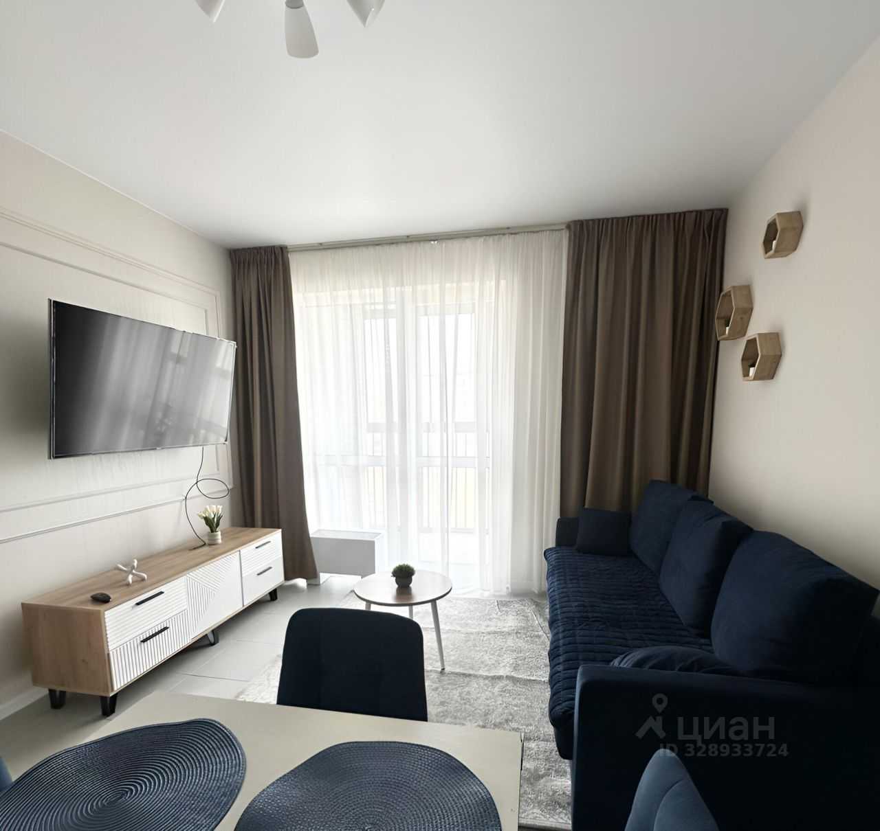 1-комнатная квартира, 39 м² — фотография 2