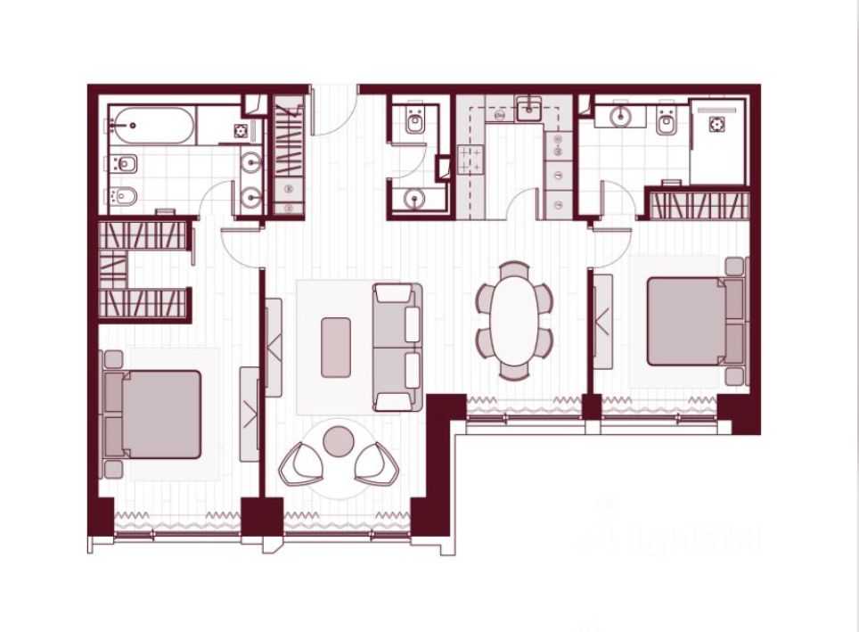 3-комнатная квартира, 82,1 м² — фотография 2