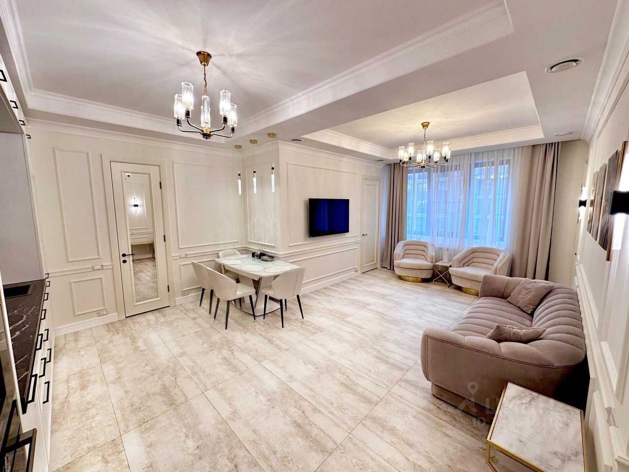 3-комнатная квартира, 90 м²