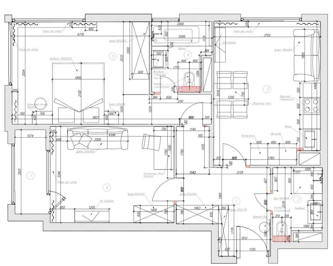 3-комнатная квартира, 72 м² — фотография 2