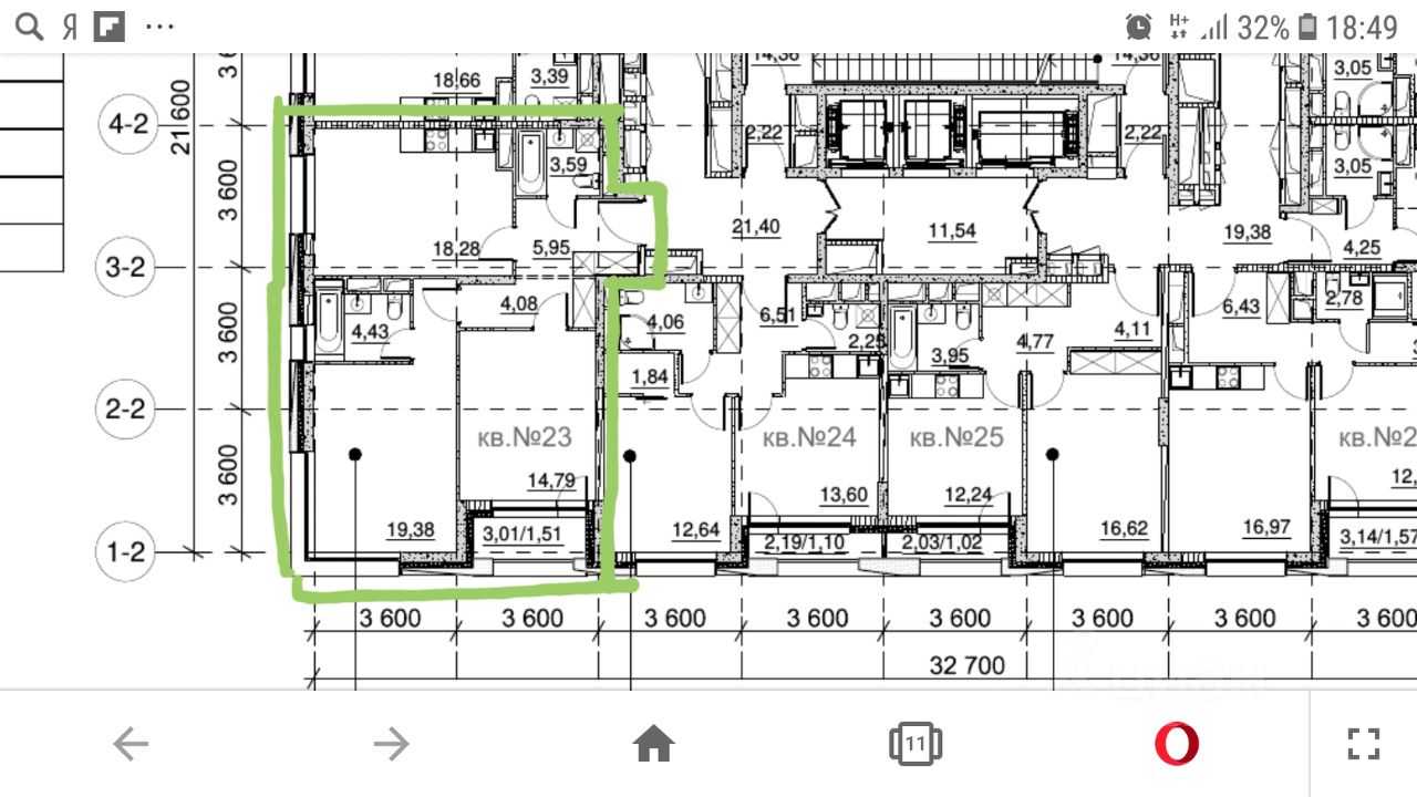 3-комнатная квартира, 72 м² — фотография 3