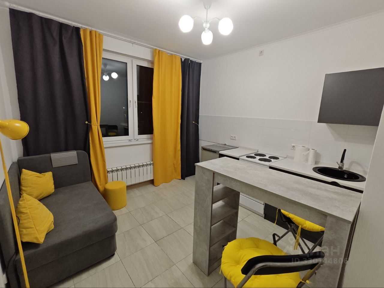 1-комнатная квартира, 41,6 м²