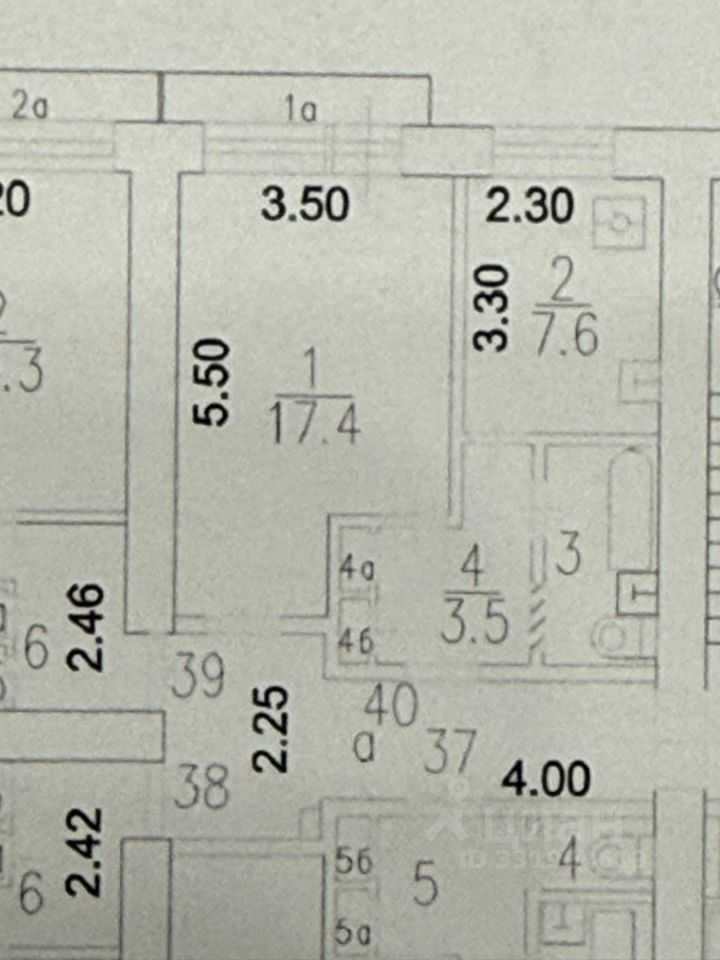 1-комнатная квартира, 34 м² — фотография 2