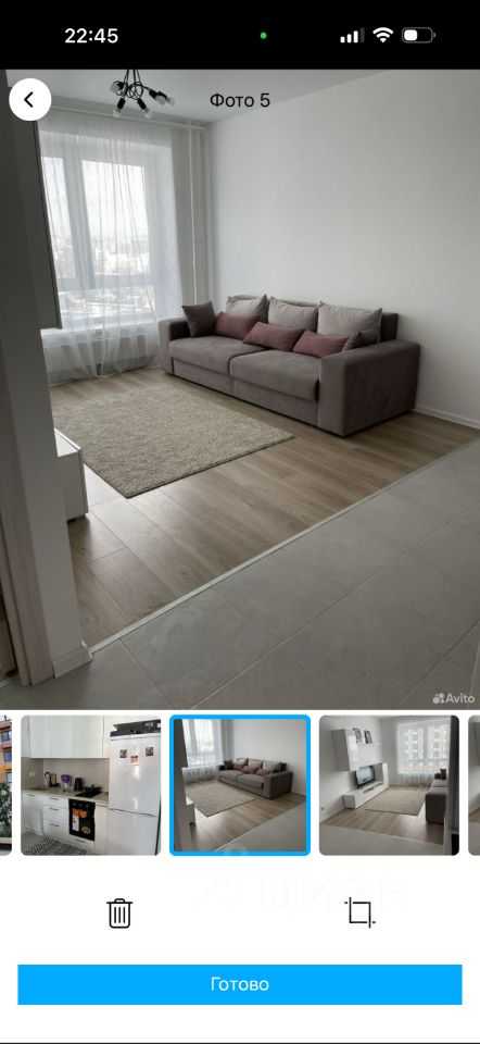 1-комнатная квартира, 35 м²