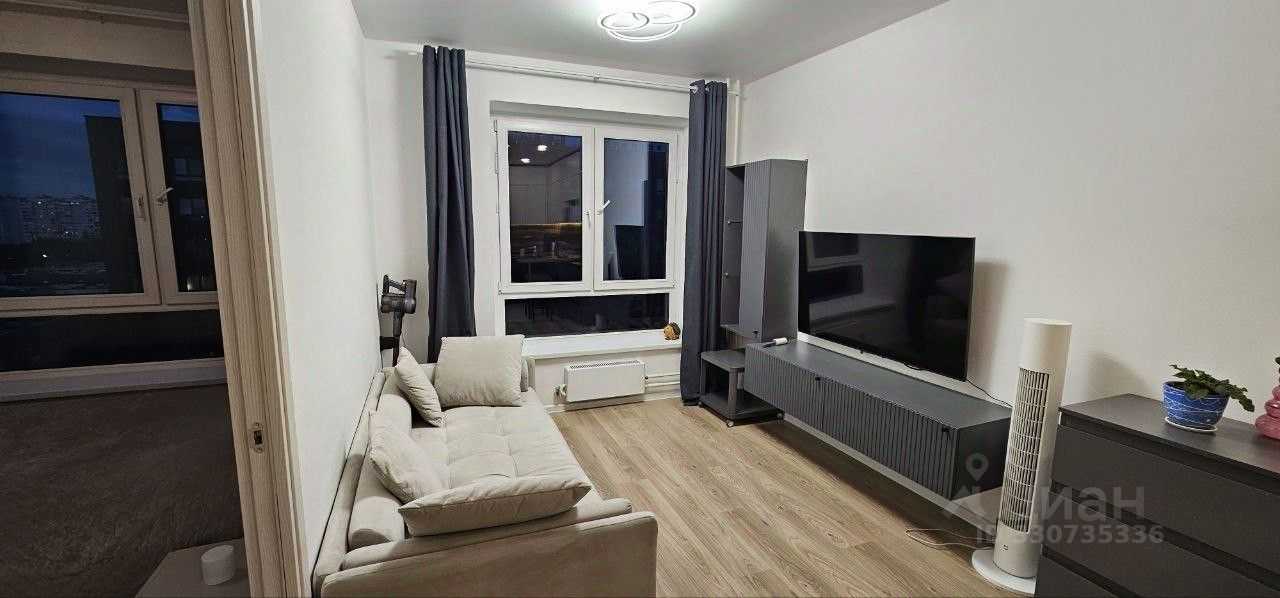 1-комнатная квартира, 31,6 м²