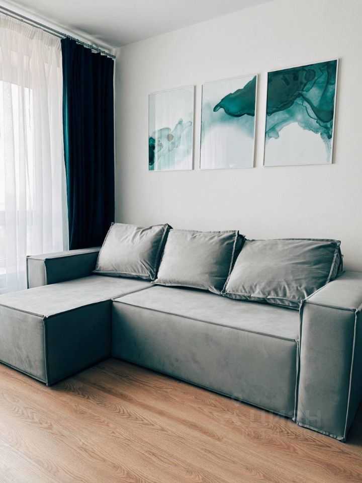1-комнатная квартира, 35 м²