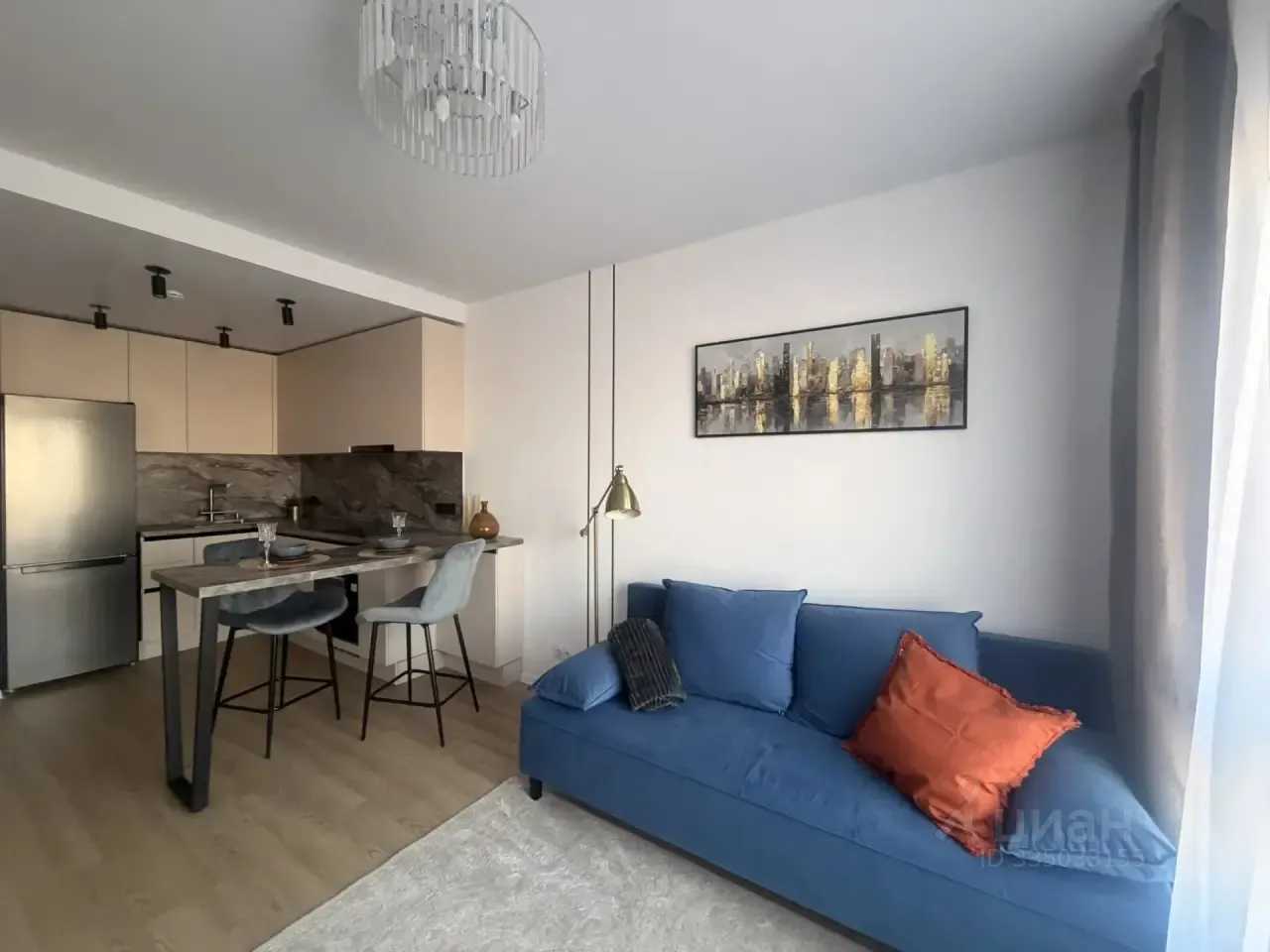 1-комнатная квартира, 34 м² — фотография 2