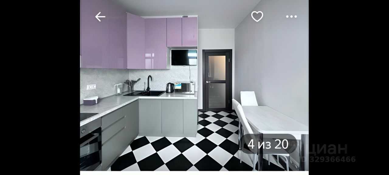 1-комнатная квартира, 39,6 м²