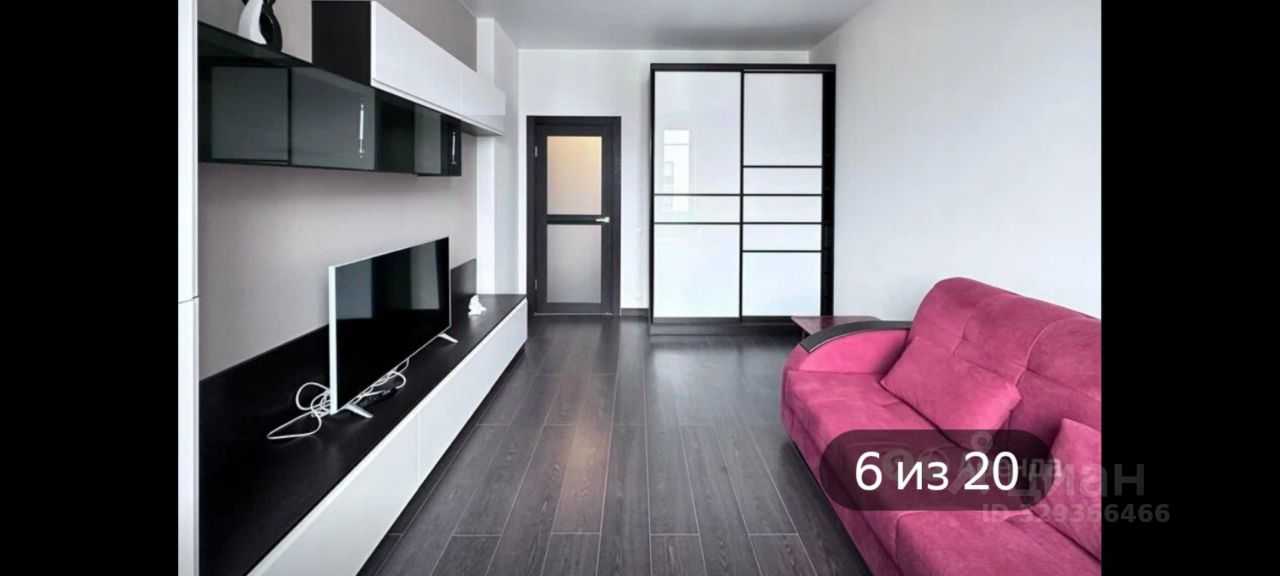 1-комнатная квартира, 39,6 м² — фотография 2