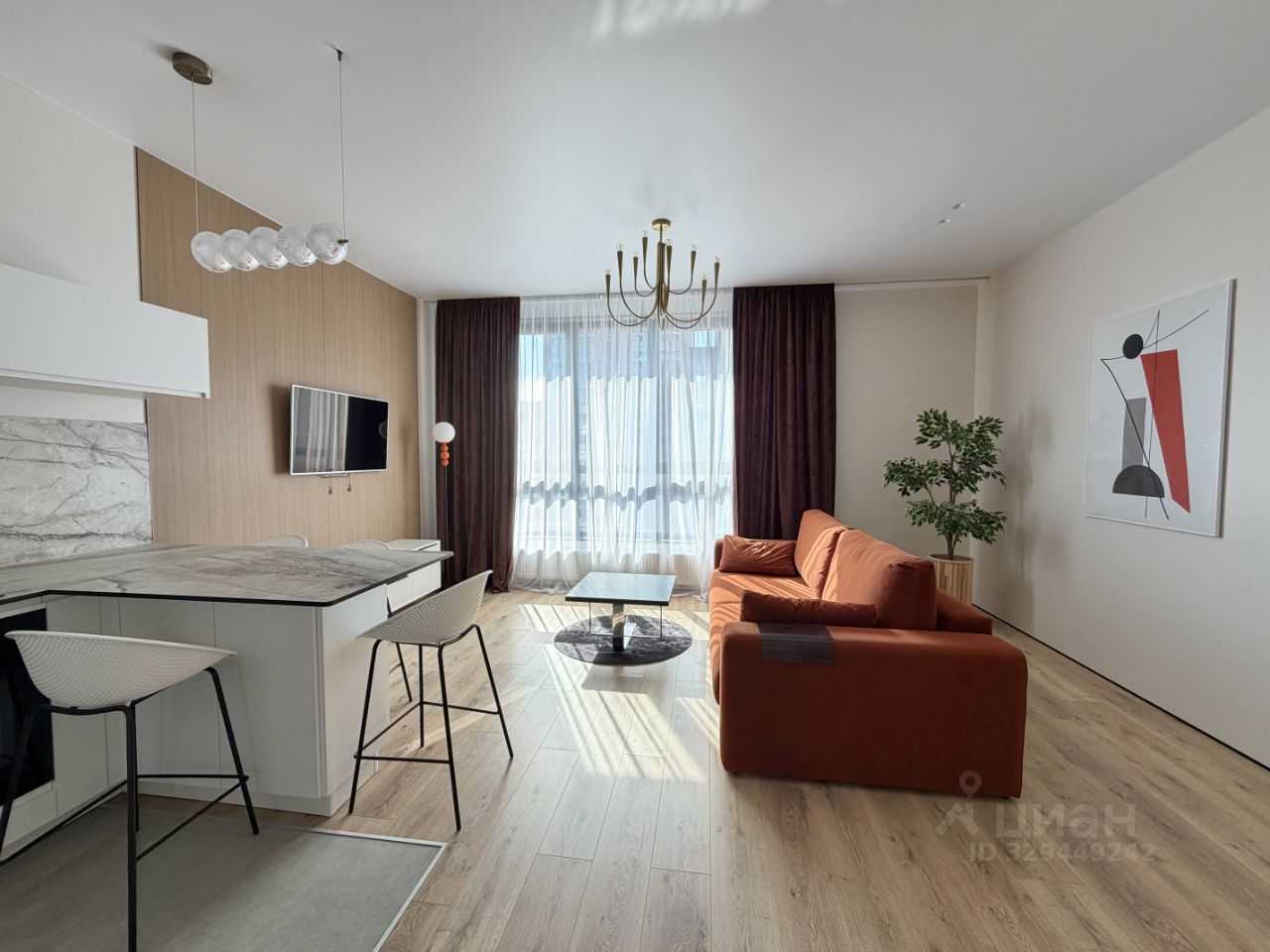 2-комнатная квартира, 61 м²