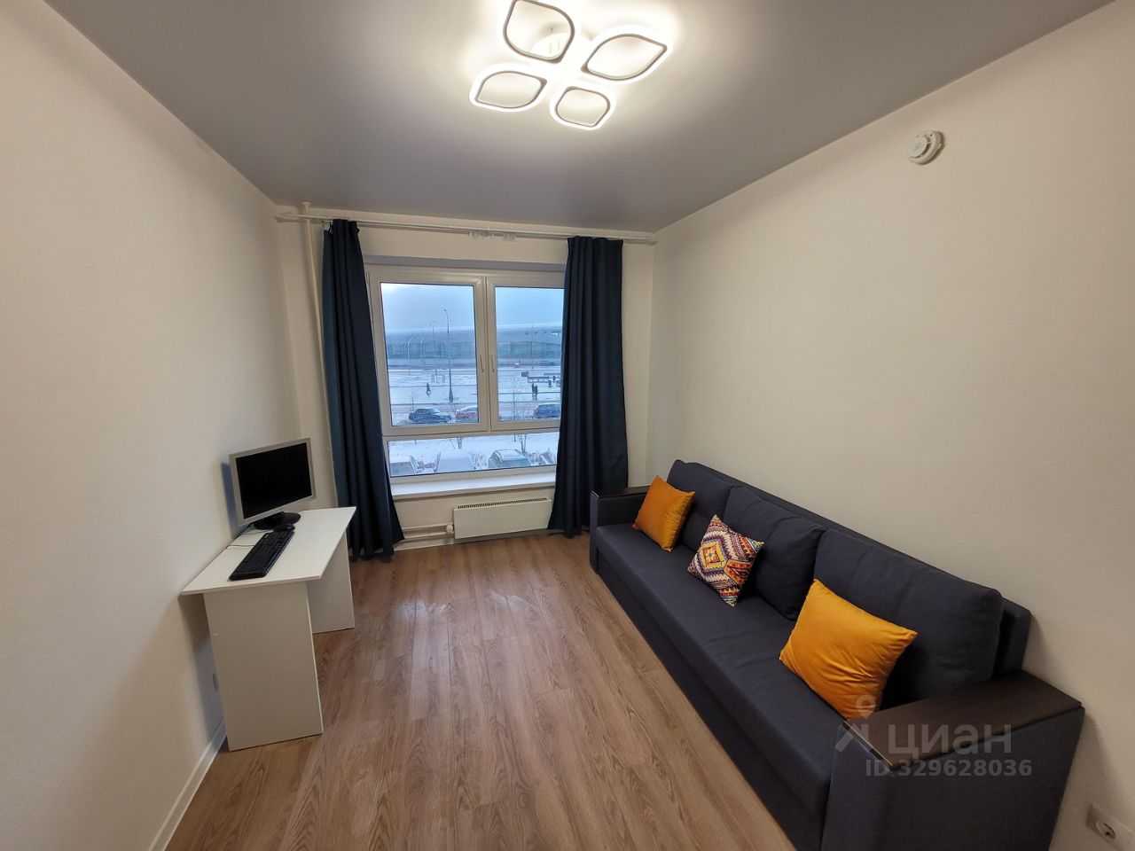 1-комнатная квартира, 33,6 м²