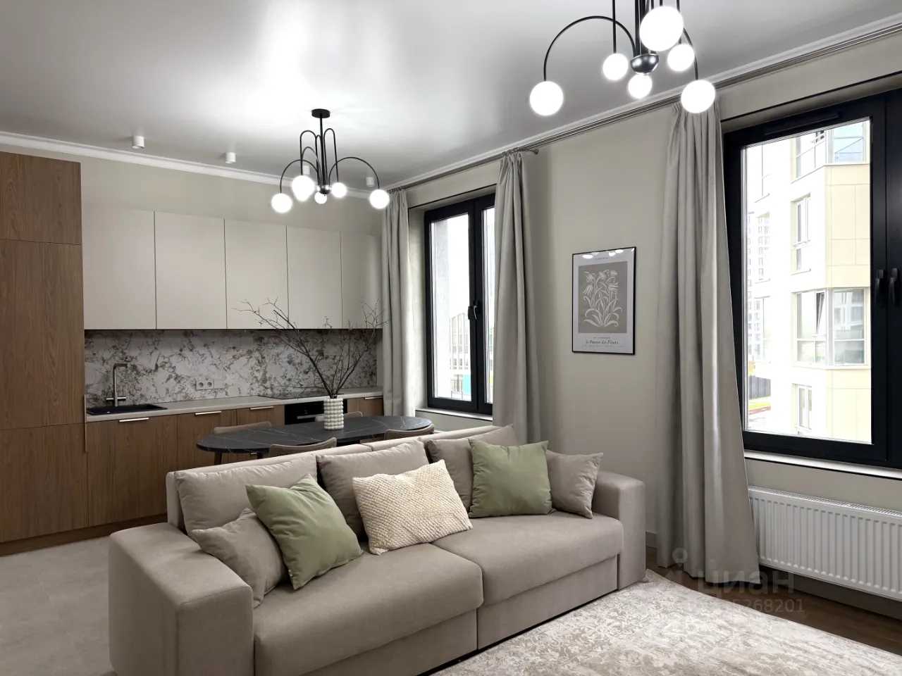 3-комнатная квартира, 60 м² — фотография 2