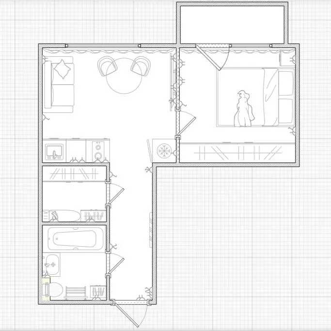 2-комнатная квартира, 30 м² — фотография 2