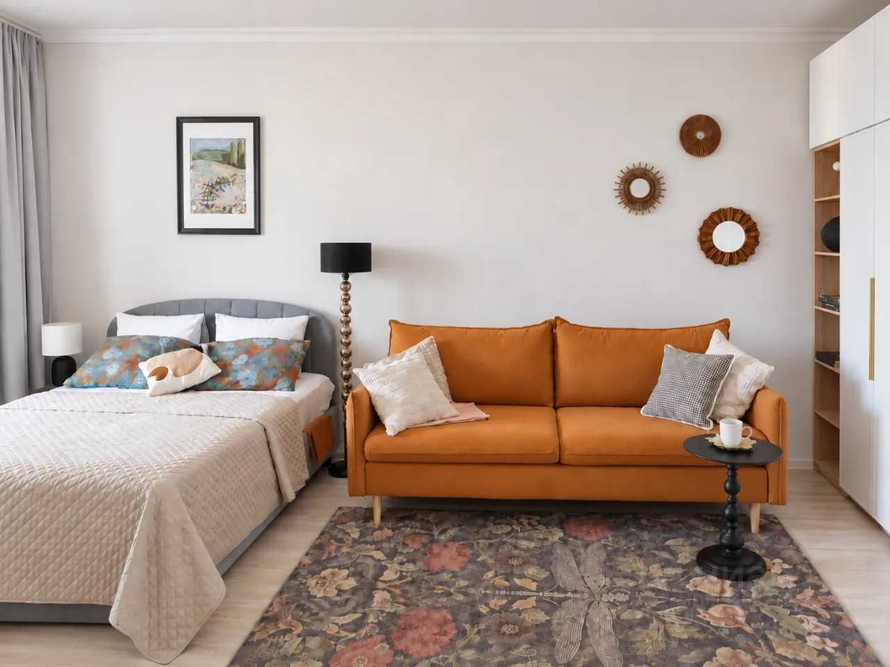 1-комнатная квартира, 45 м² — фотография 2