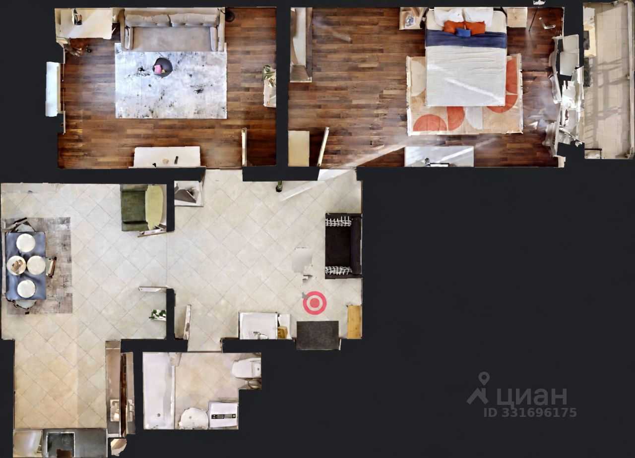 2-комнатная квартира, 75,6 м² — фотография 2