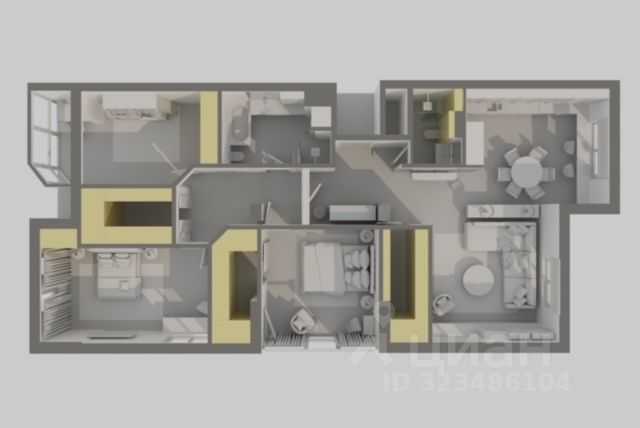 4-комнатная квартира, 151,2 м²
