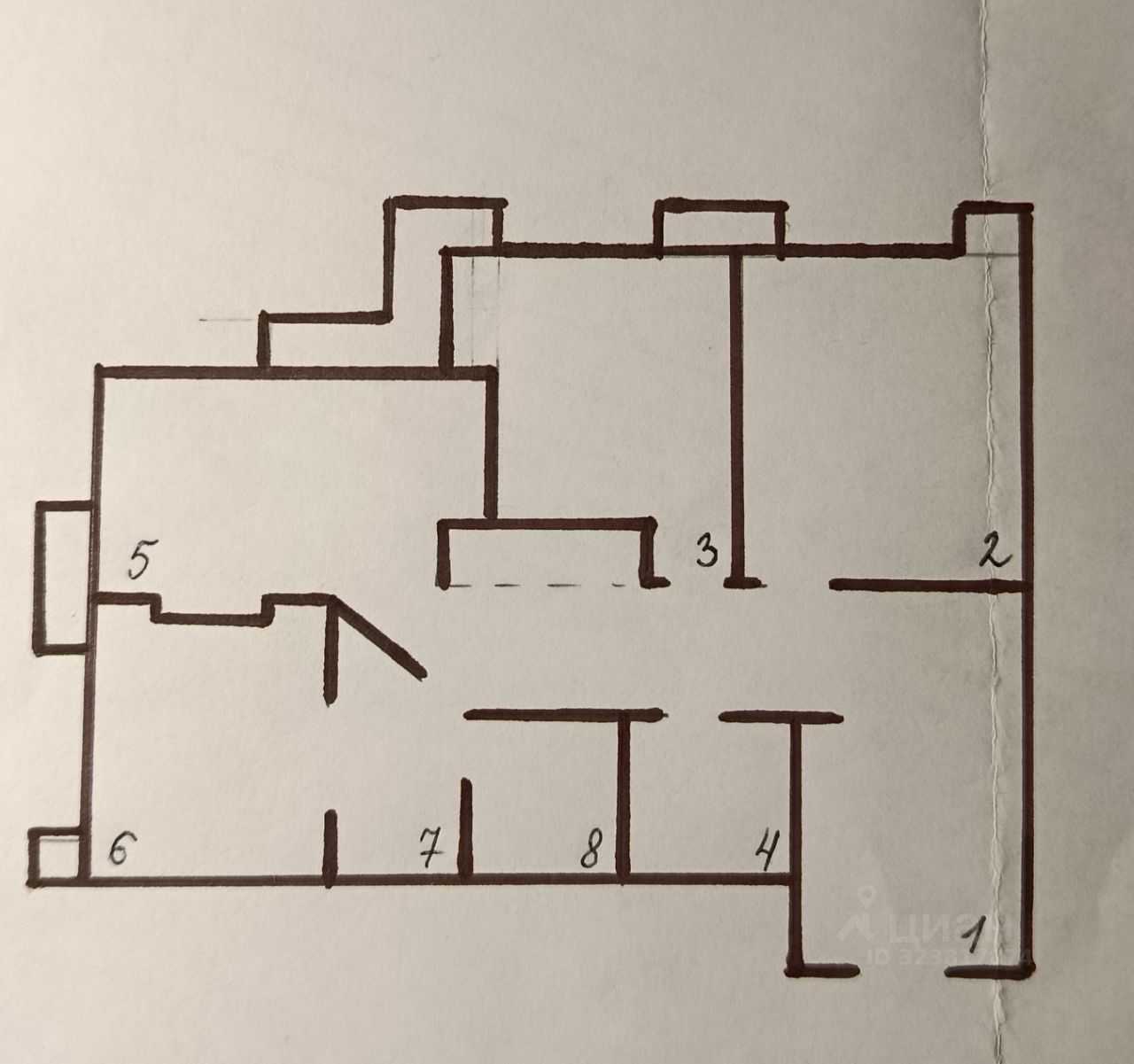4-комнатная квартира, 80 м² — фотография 2