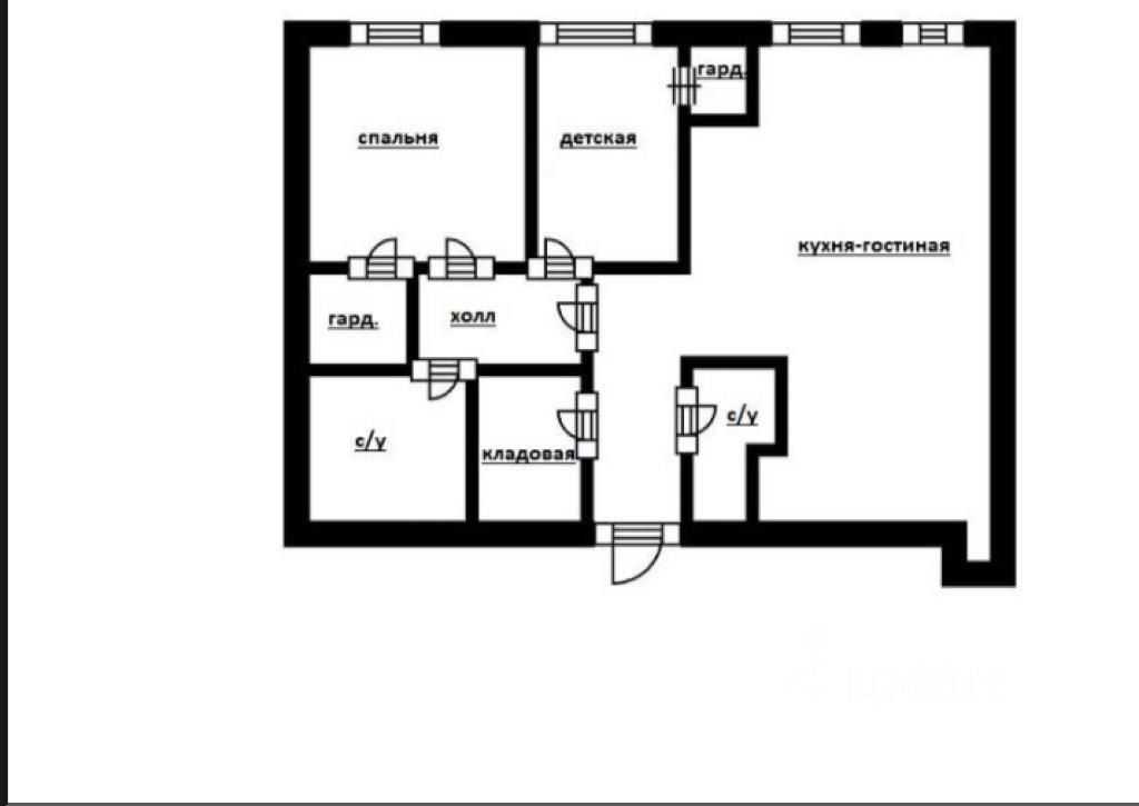 3-комнатная квартира, 98 м² — фотография 3