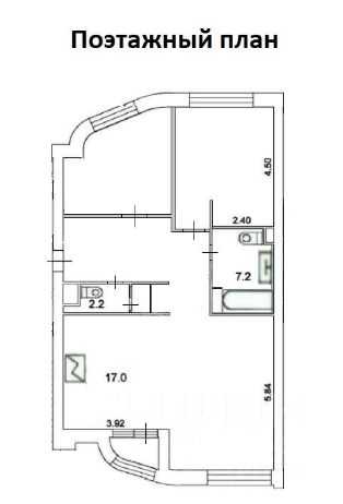 3-комнатная квартира, 96,8 м² — фотография 2