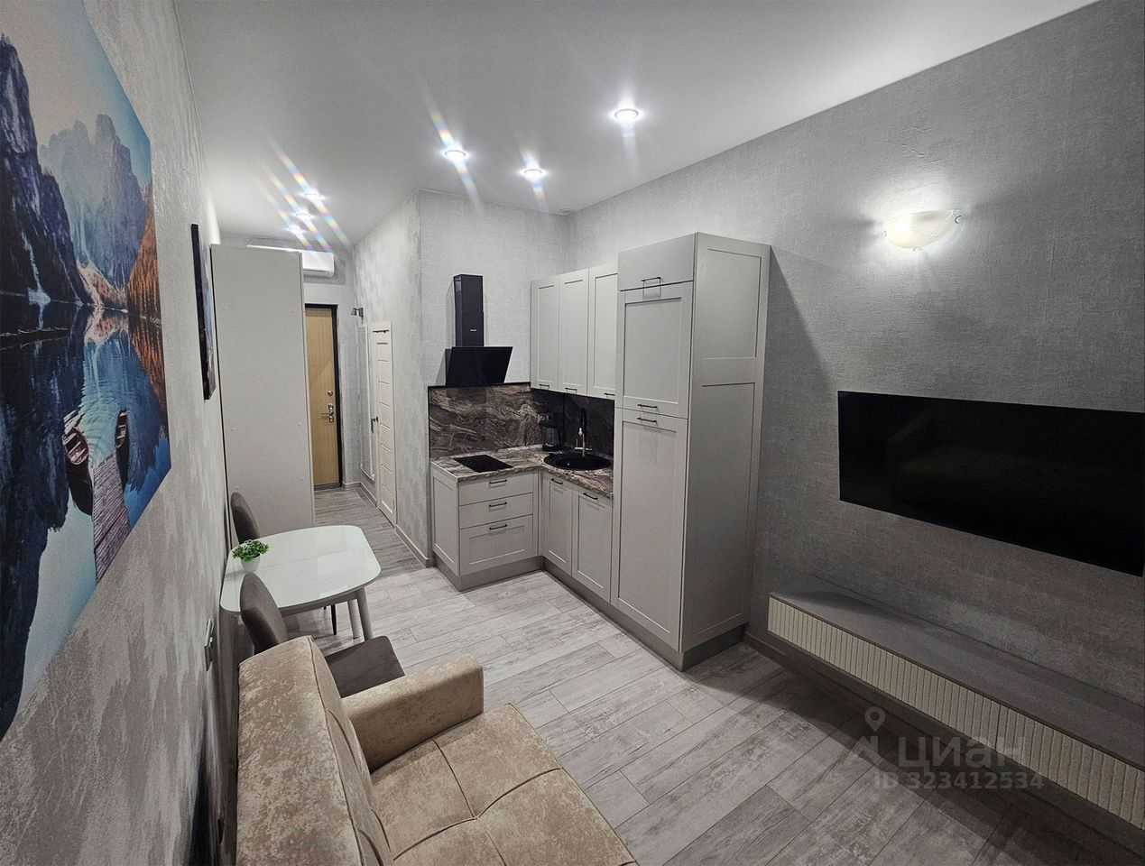 1-комнатная квартира, 19,3 м²