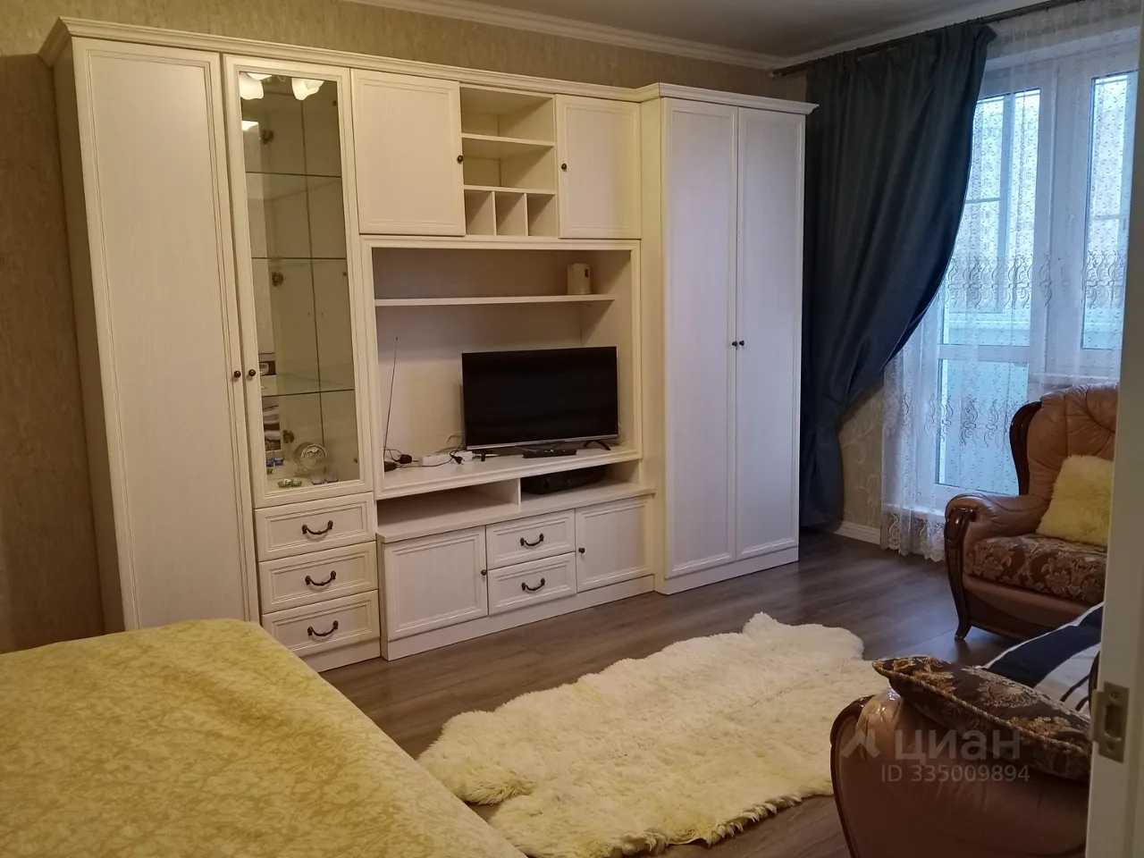 1-комнатная квартира, 39 м²