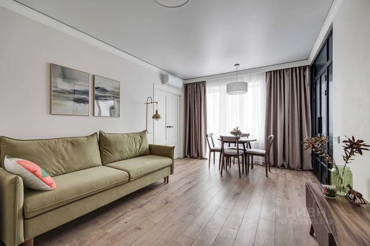 2-комнатная квартира, 58 м² — фотография 2