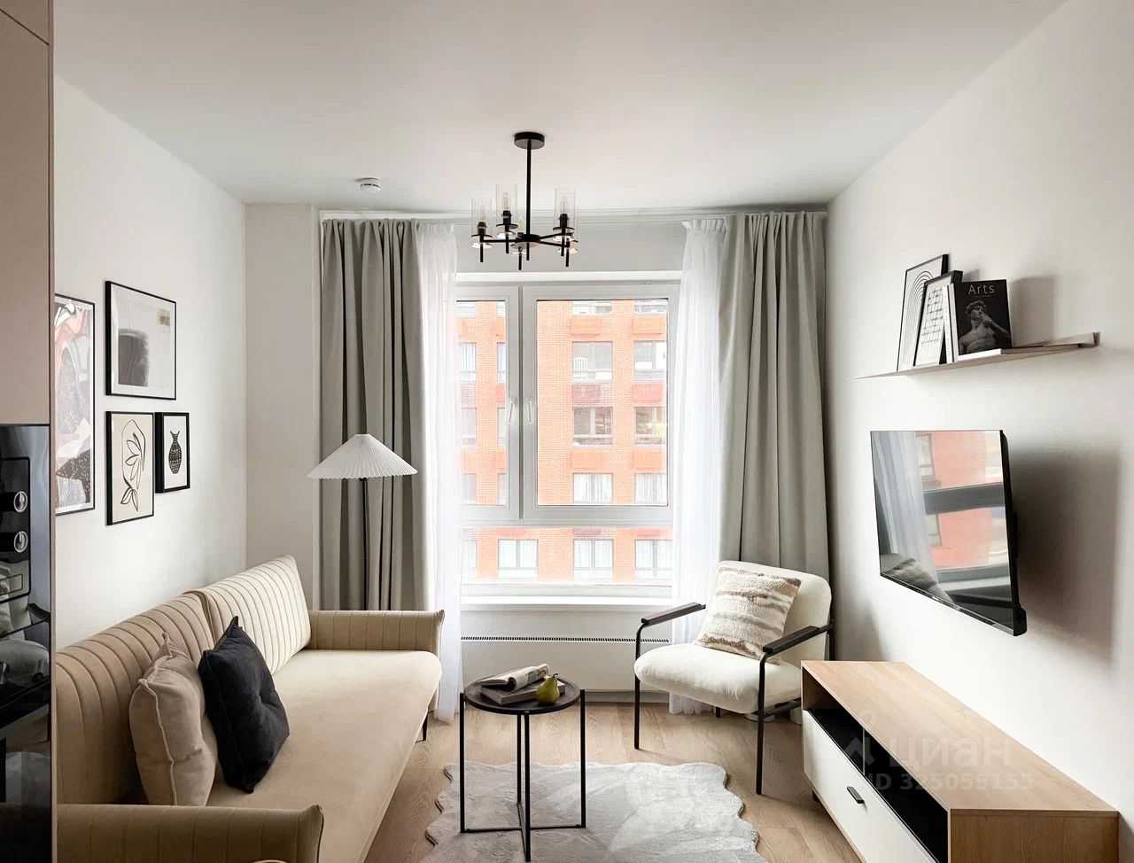 1-комнатная квартира, 39,4 м² — фотография 2