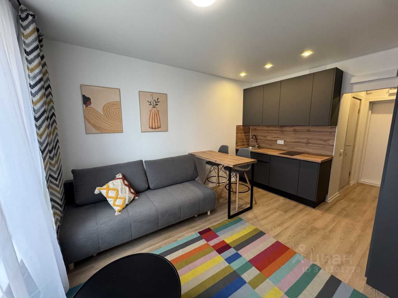 1-комнатная квартира, 21 м²