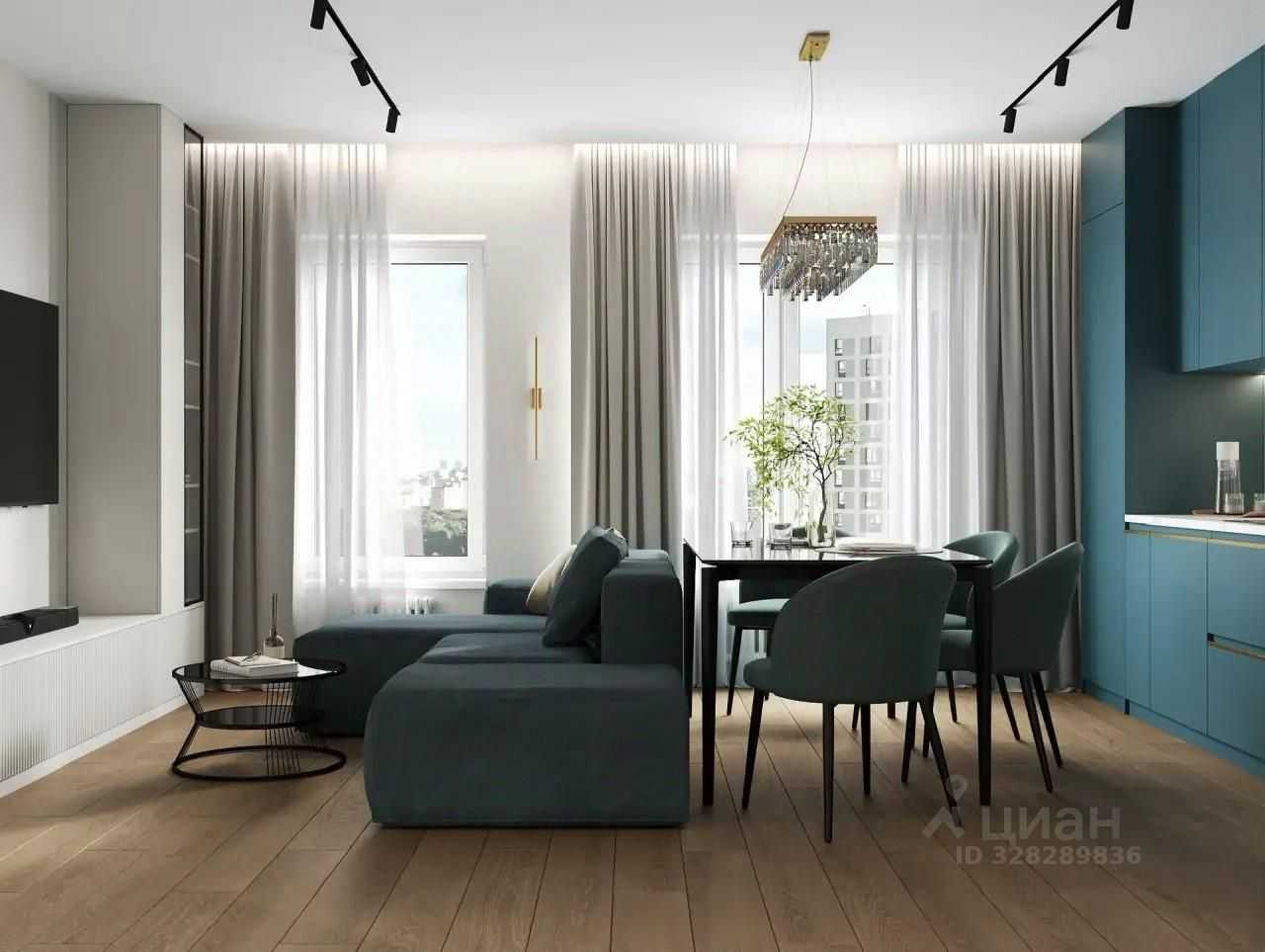 3-комнатная квартира, 60 м² — фотография 3