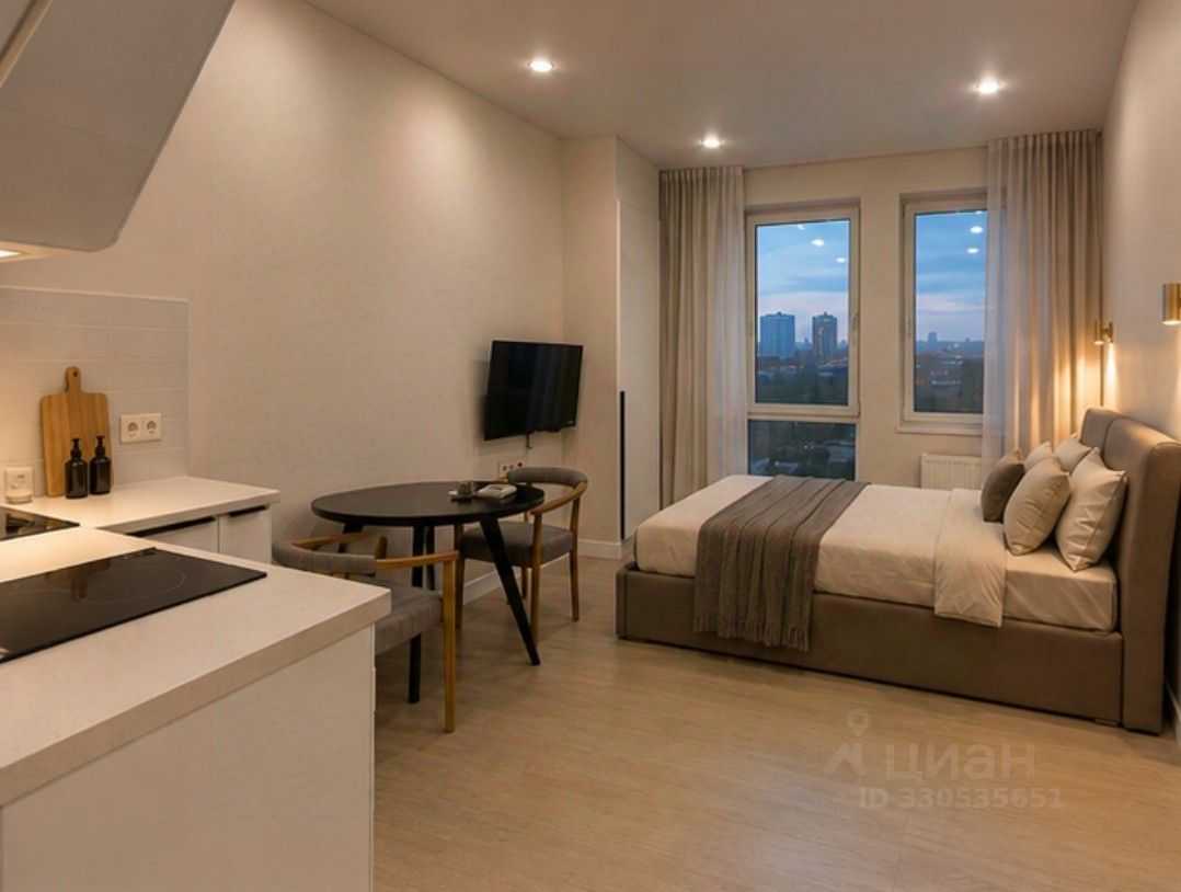 1-комнатная квартира, 23,4 м²