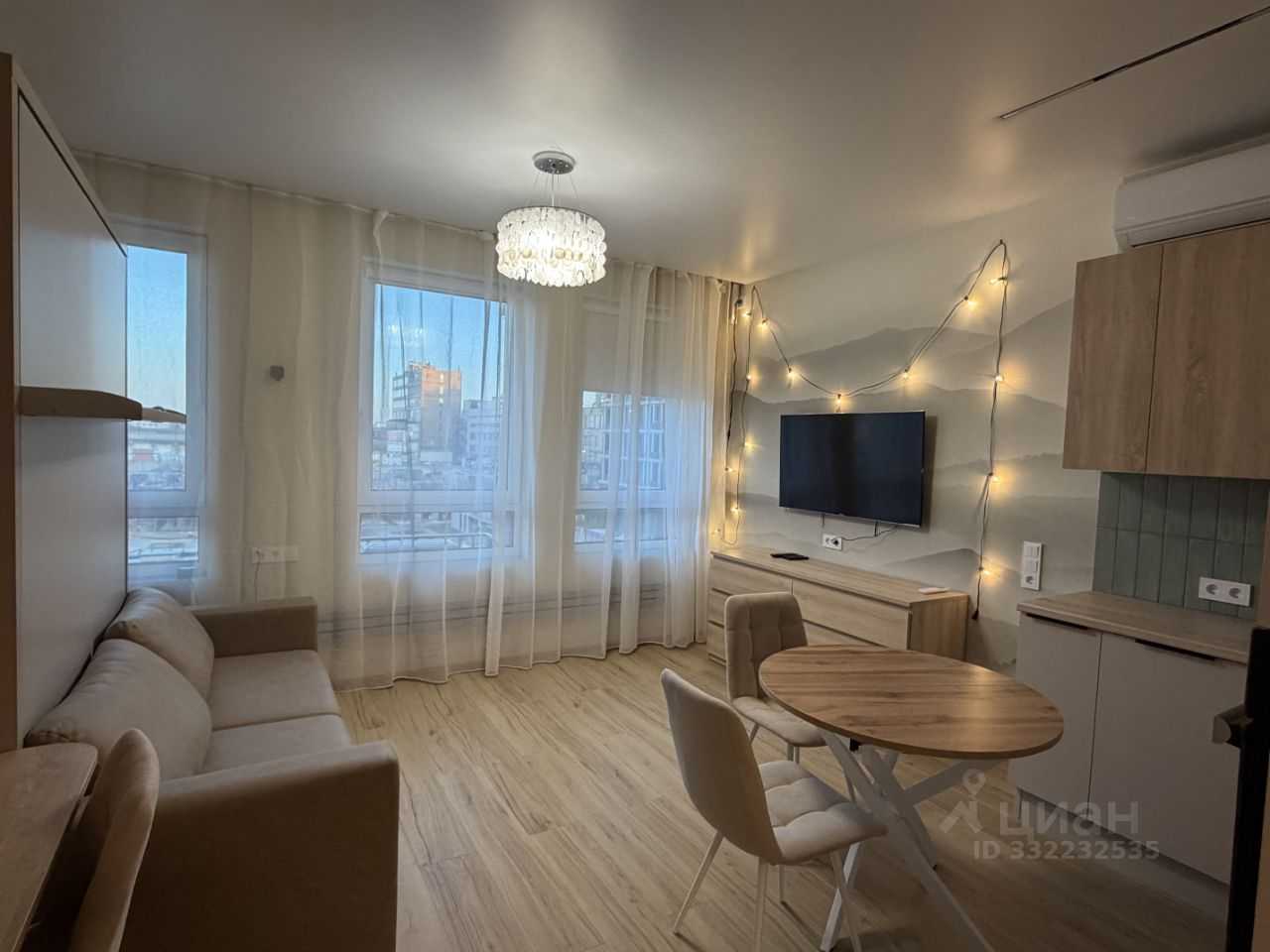 1-комнатная квартира, 29 м²
