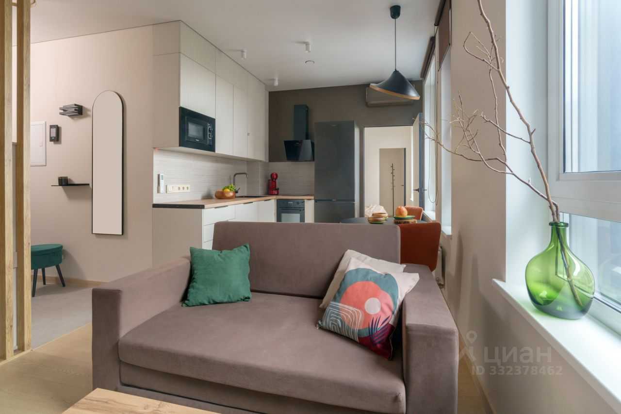 1-комнатная квартира, 37 м² — фотография 2