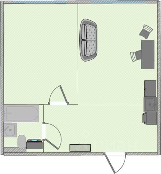 2-комнатная квартира, 45 м² — фотография 2