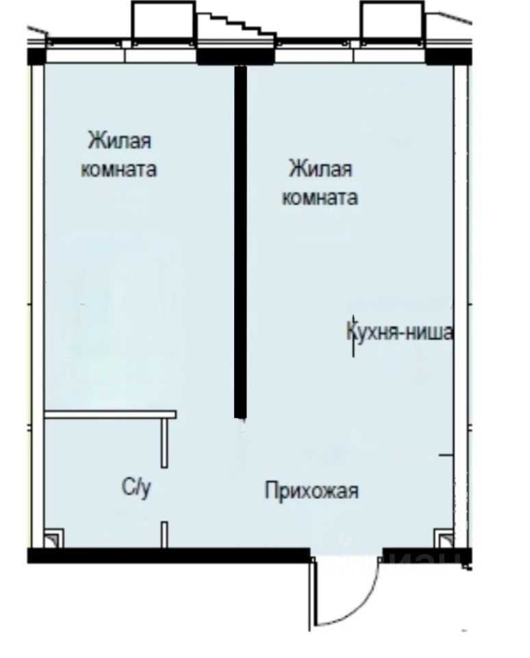 2-комнатная квартира, 45 м² — фотография 3