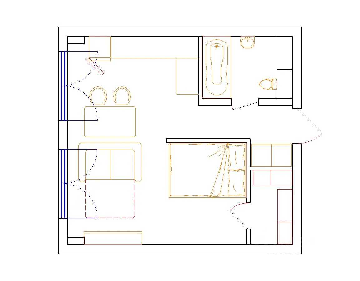 1-комнатная квартира, 33 м² — фотография 2