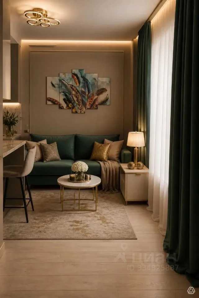 1-комнатная квартира, 35 м² — фотография 2