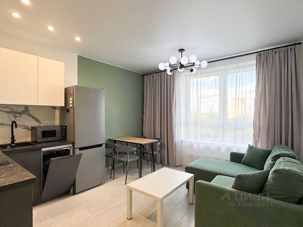 1-комнатная квартира, 35 м²
