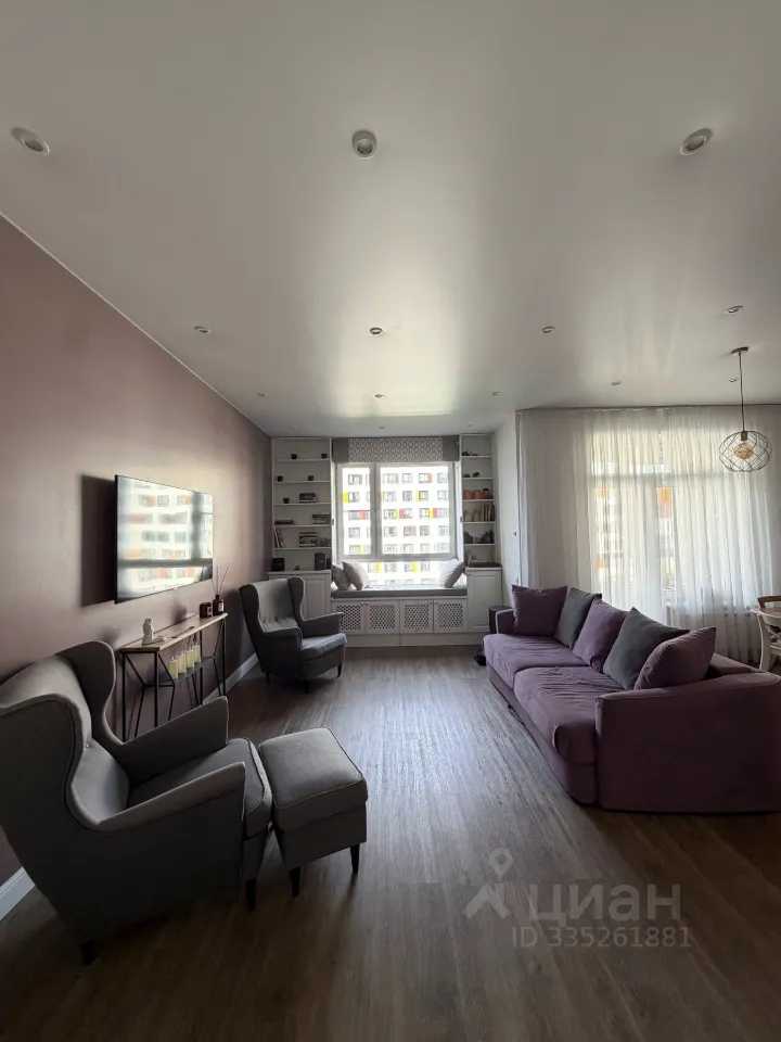 3-комнатная квартира, 88 м² — фотография 2