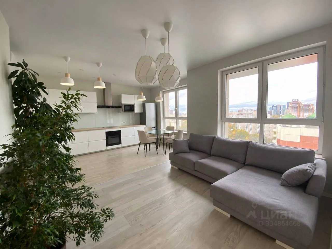 4-комнатная квартира, 104 м²