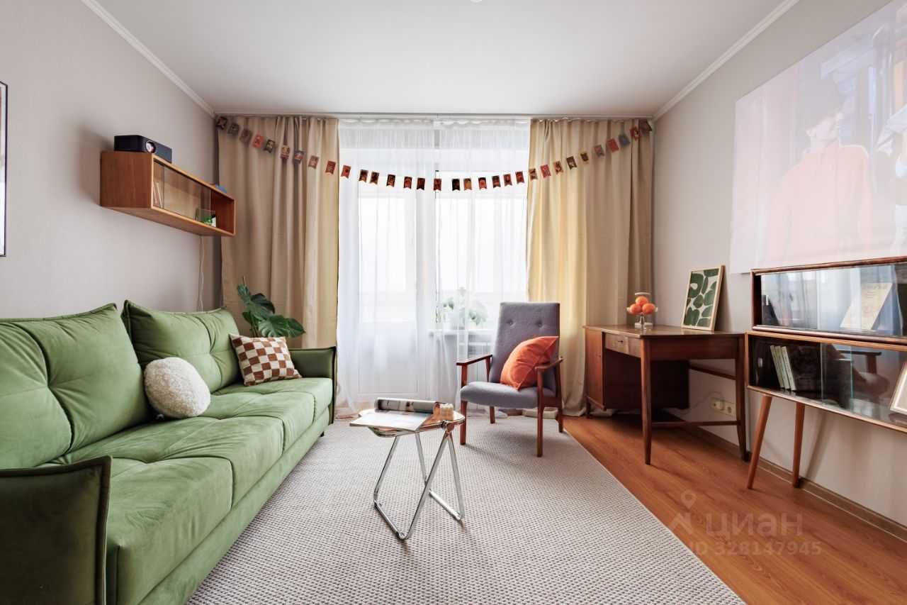 1-комнатная квартира, 35,1 м²