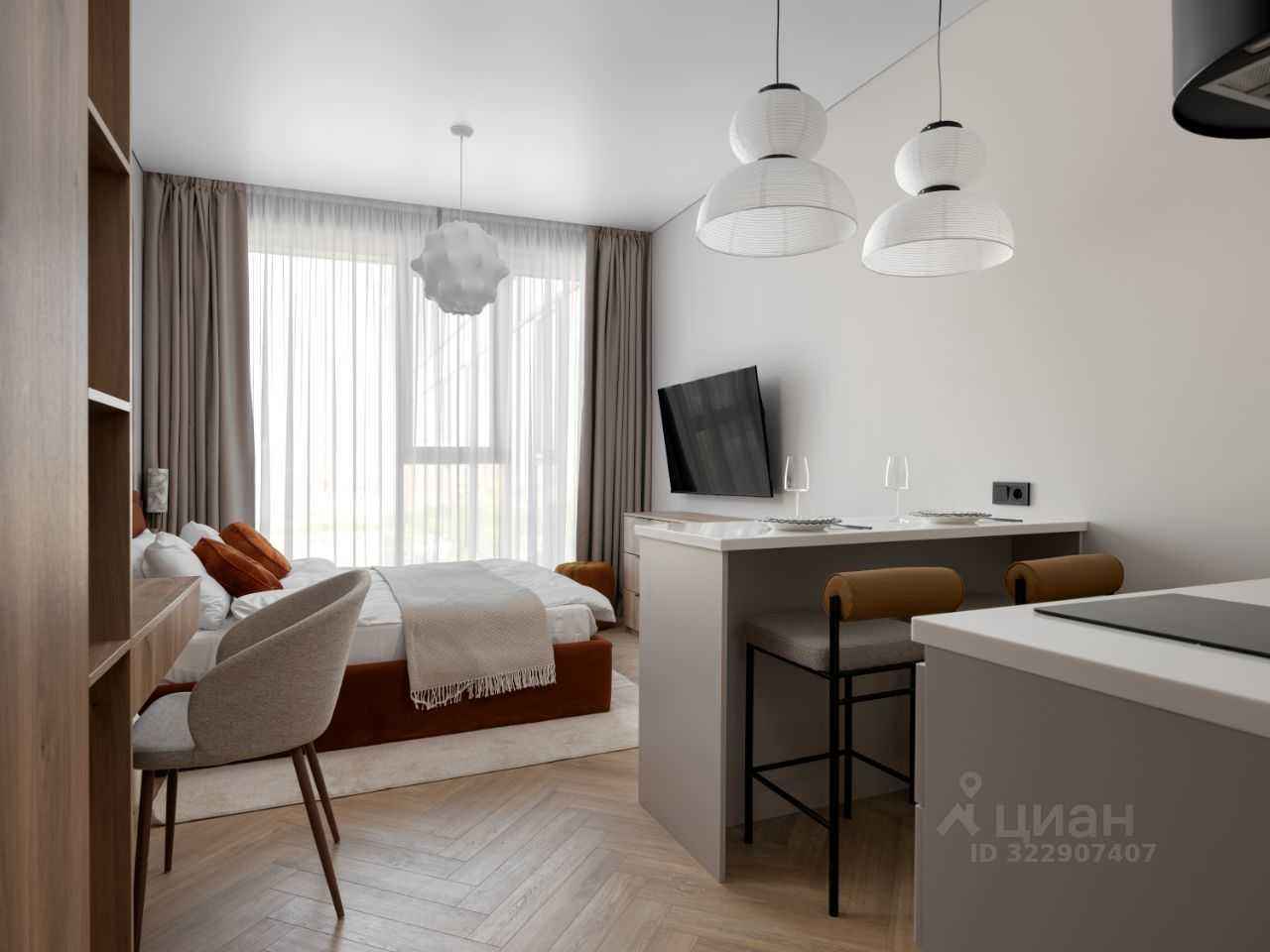 1-комнатная квартира, 28 м² — фотография 3