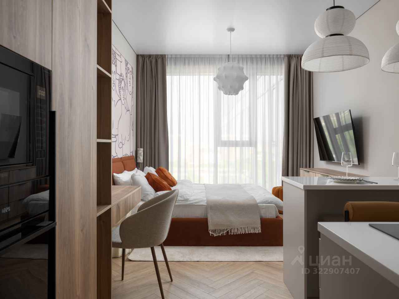 1-комнатная квартира, 28 м²