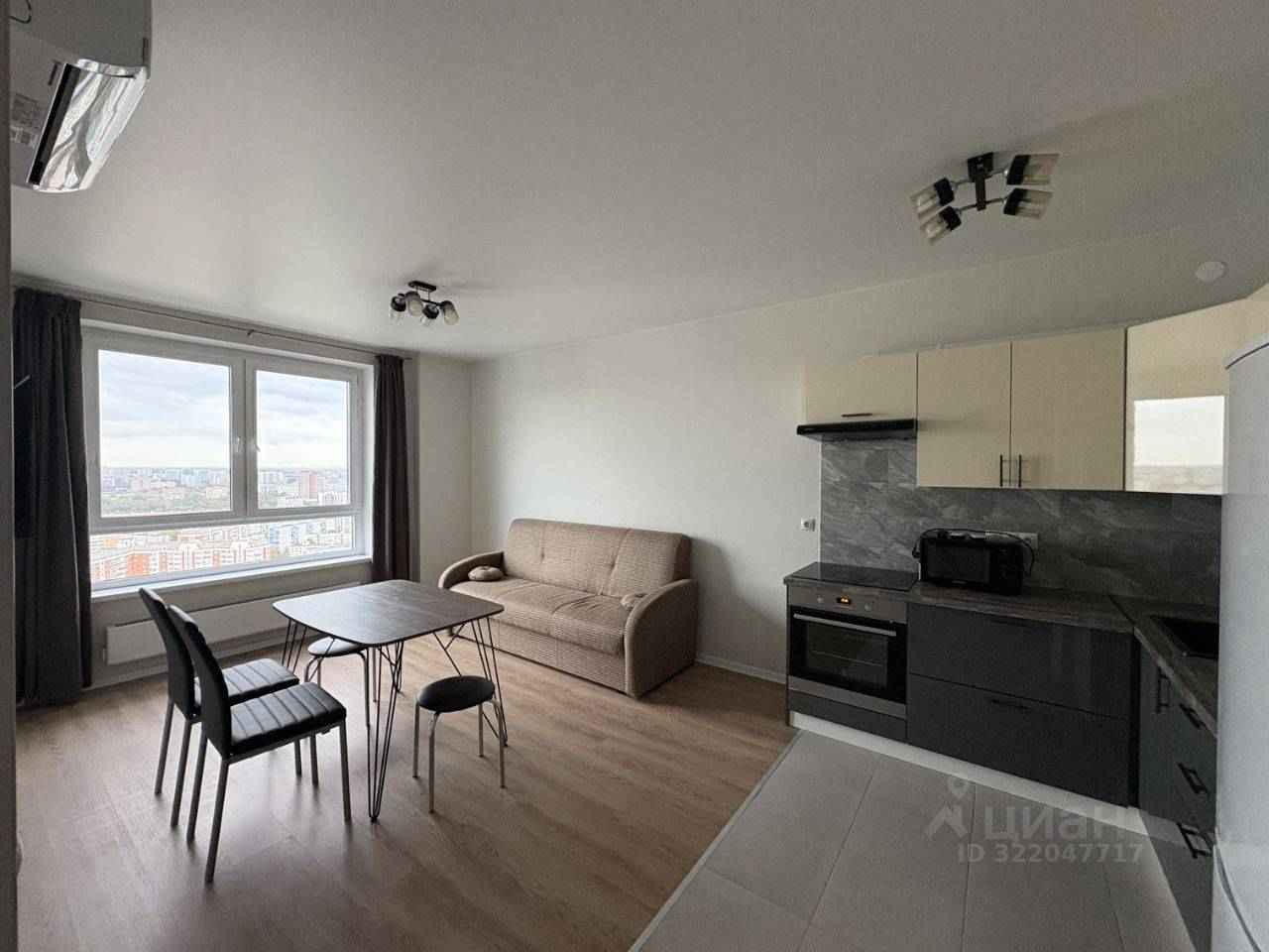 1-комнатная квартира, 39,7 м²